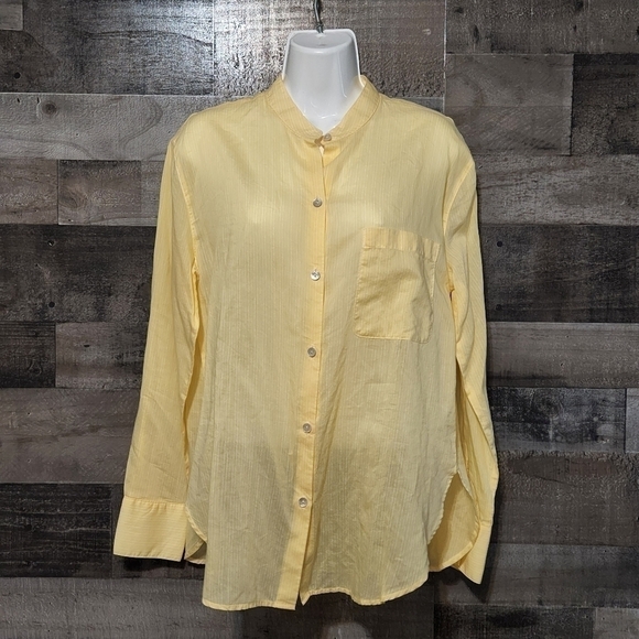 New Vince Fine Stripe Silk-blend Woven Shirt - Picture 3 of 9